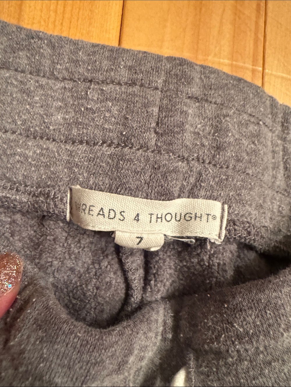 Threads 4 Thought Grey Drawstring Shorts - Picture 2 of 5